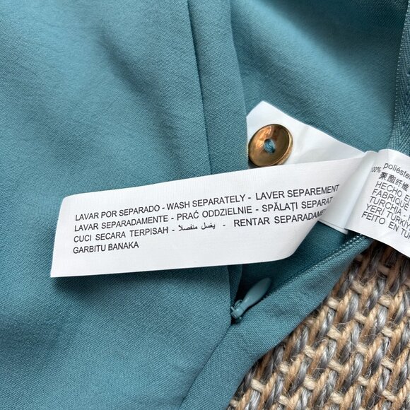 Zara Long Belted Jumpsuit with Belt Women's Light Green - Picture 14 of 14